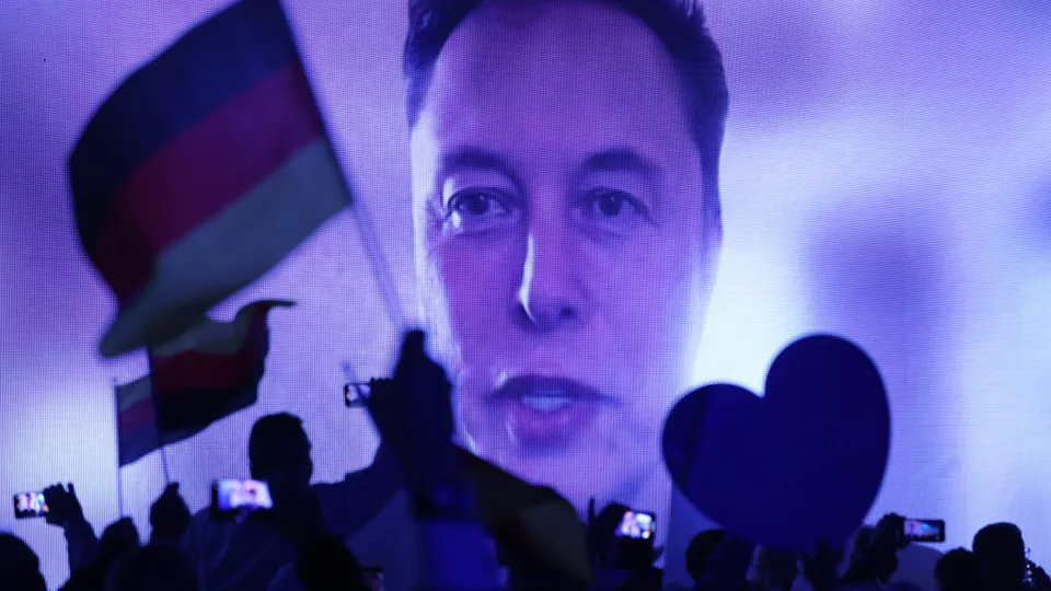 Musk spoke to the AfD supporters via a video connection