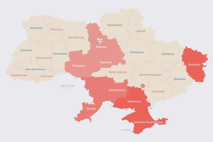 Карта alerts.in.ua в 2.25