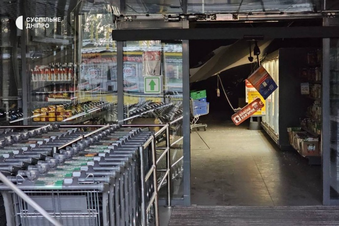 Последствия попадания в Днепре, фото: Суспільне. Дніпро