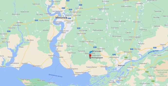 Маршрут движения российских танков, устроивших провокацию под украинским флагом