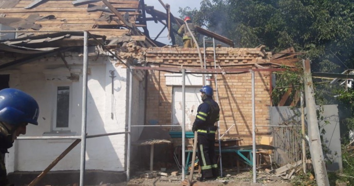 Наслідки обстрілів Нікополя