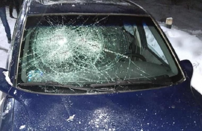 Порубленная машина 