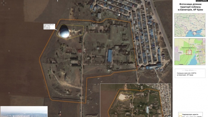 Новый радиопрозрачный купол вблизи Евпатории