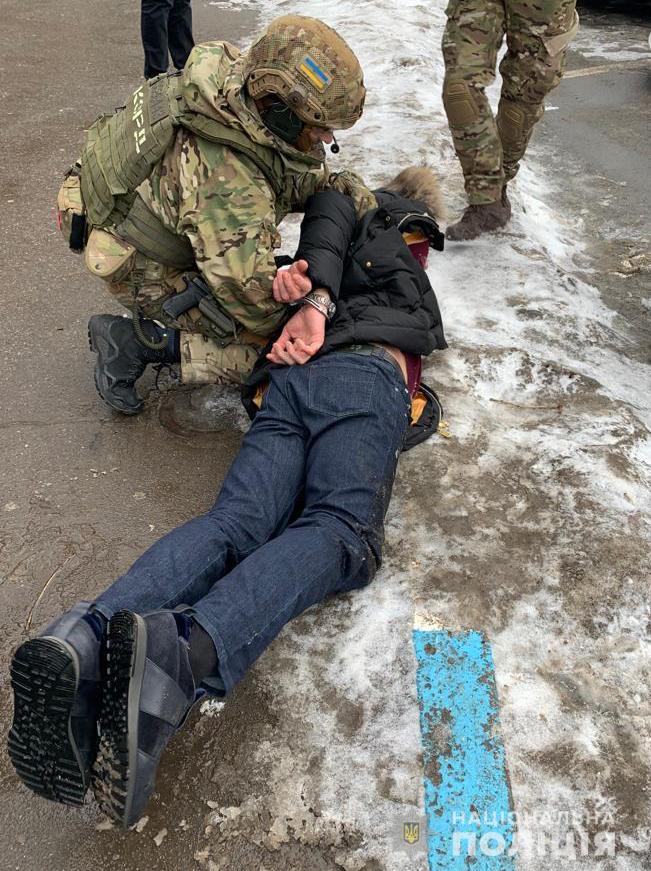 Затримання чоловіка в ході рекету