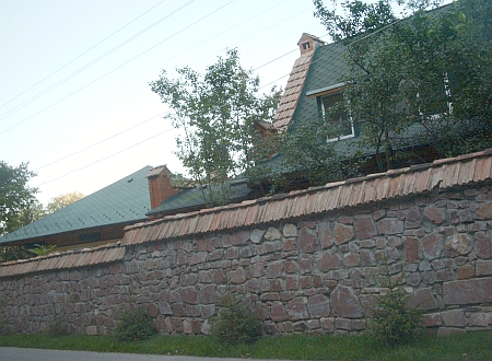 Головний будинок. Фото через паркан.